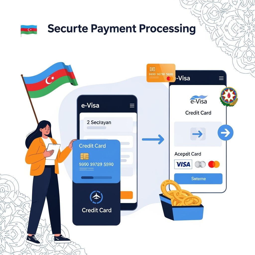 Azerbaijan e-Visa payment methods and secure processing